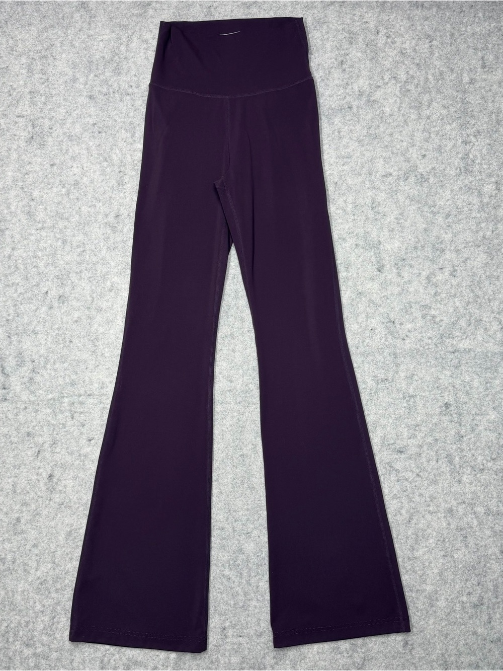 ECHT High Waisted Flare Leggings S Purple Scrunch Butt Yoga Pants Back Pocket